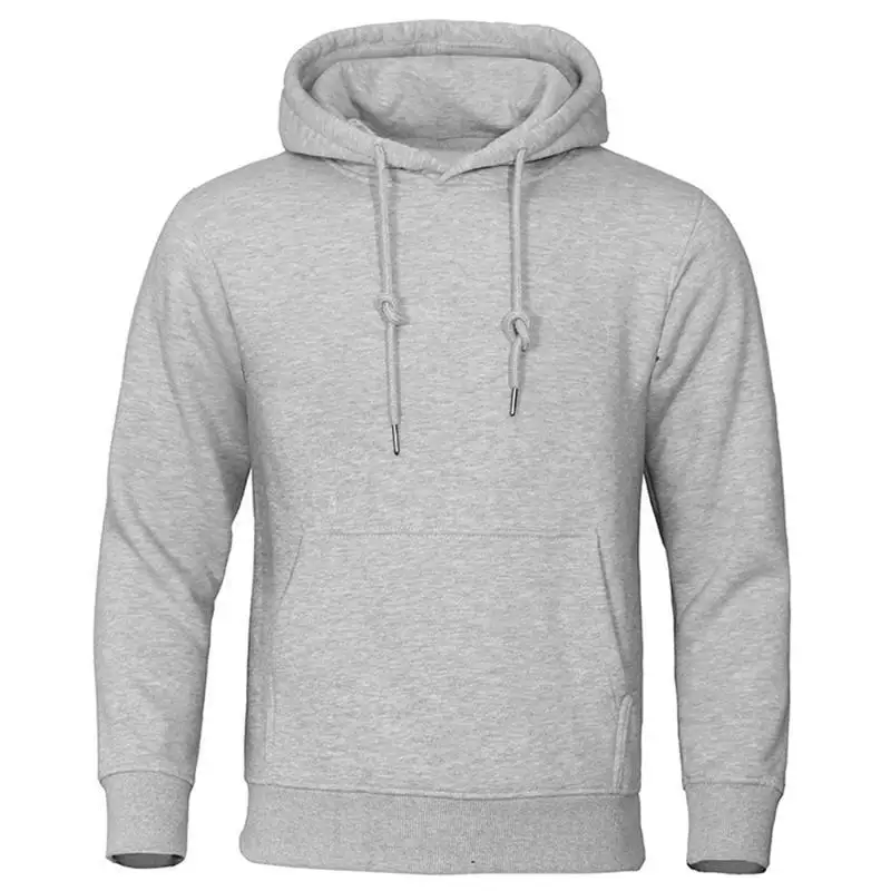 Winter Solid Color Men Hoodies Fleece Warm Mens Sweatshirt Fashion Men Fleece Warm Sweatshirt - Image 6