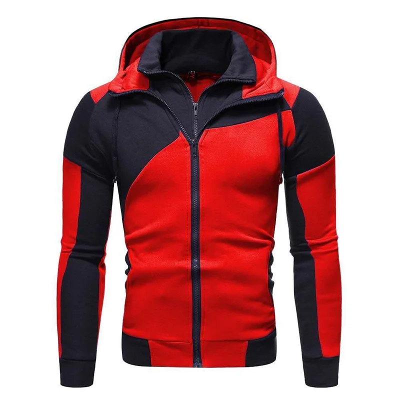 Men Hooded Fleece Zip Hoodie Men Thick Solid Color Sweatshirt Mens Casual Hoodies Sportswear Hooded Sweatshirts - Image 3