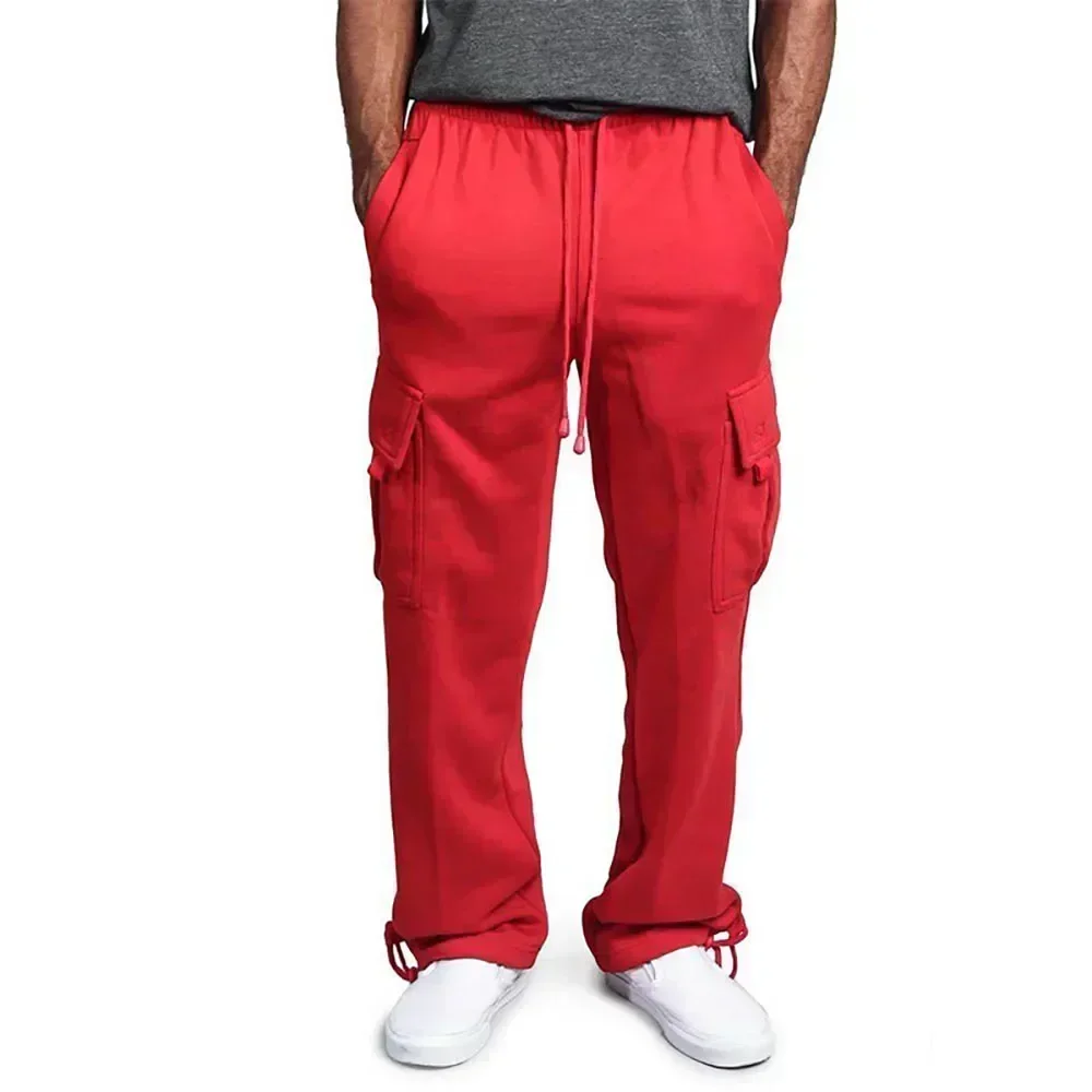 Loose Oversized Men's Anti - Drawstring Multi - Pocket Long Sweatpants Fit for Sports and Streetwear Joggers - Image 5
