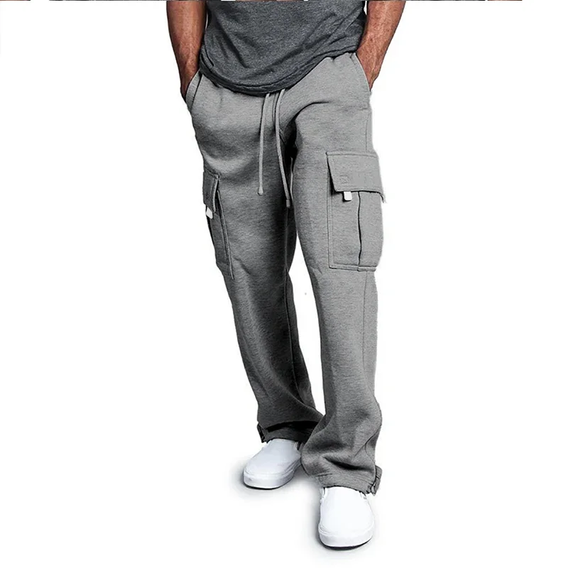 Loose Oversized Men's Anti - Drawstring Multi - Pocket Long Sweatpants Fit for Sports and Streetwear Joggers - Image 6