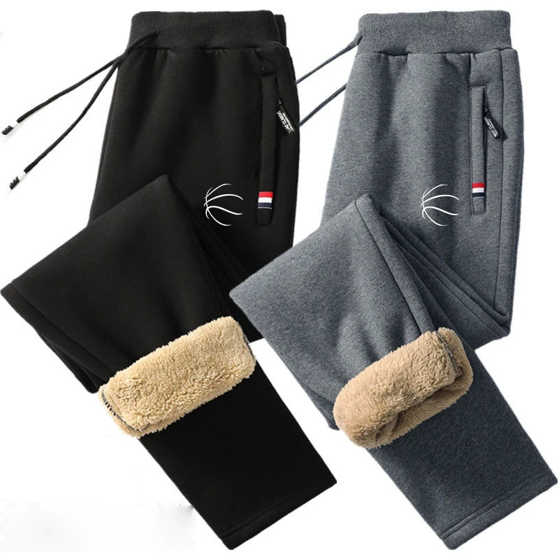 Men Outdoor Thicken Pants Leisure Warm Cotton Trouser Winter Pant High Quality Gym Sweatpant Drawstring Trouser